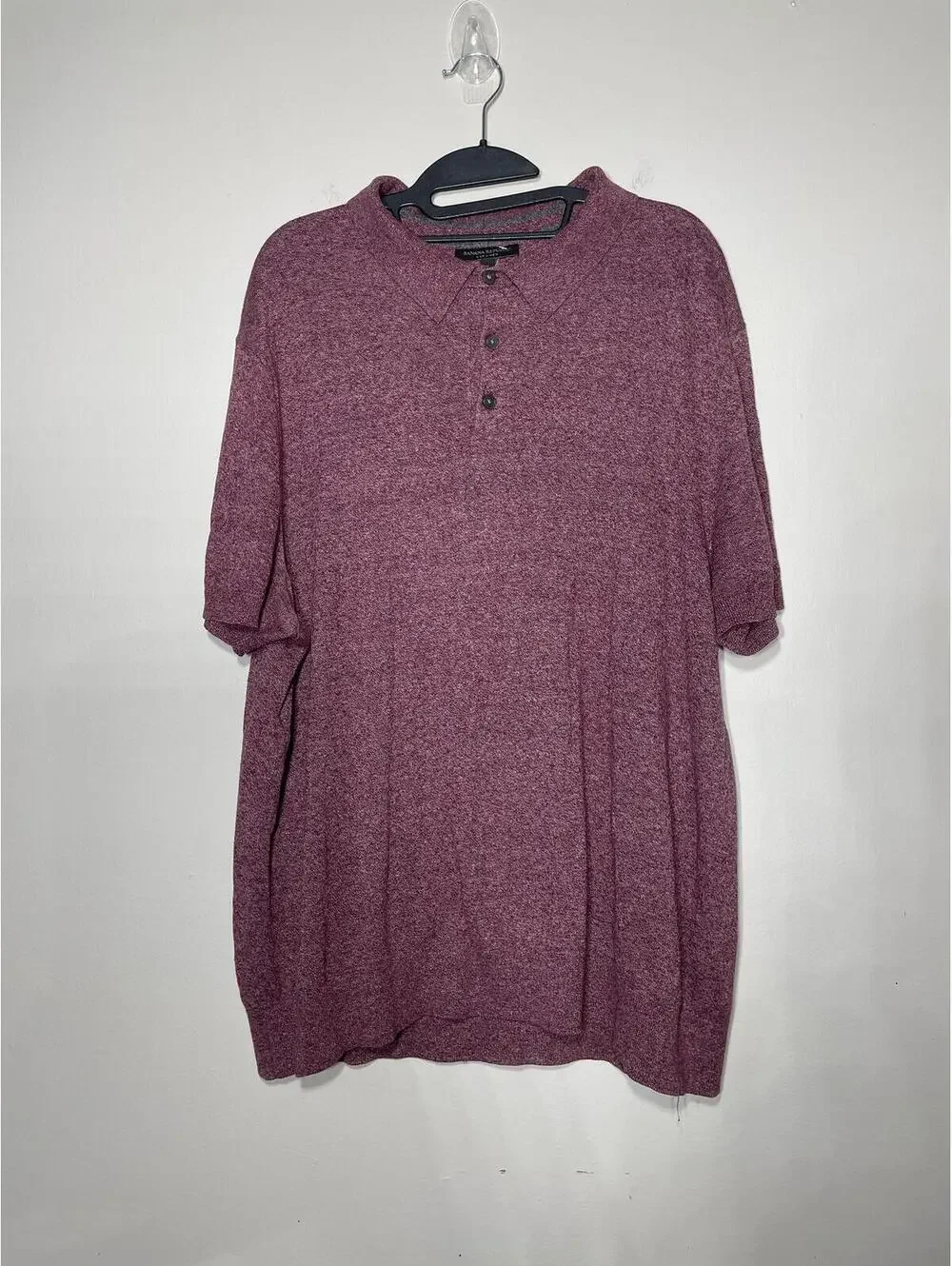 Banana Republic Silk-Linen Luxury Knit Polo Quiet Lux Resort